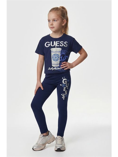 Leggings con logo stampato GUESS | K6RB04J1314/G7HR